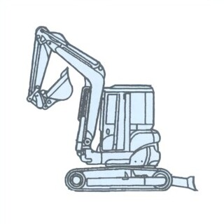 ミニバックホー超小旋回